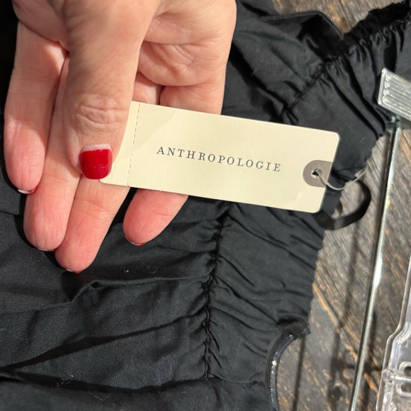 Anthropologie Women's Size Medium Black Strapless Keyhole Back Swing Crop NWT - Picture 4 of 5